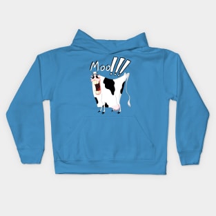 Moo! Crazy Cow Kids Hoodie